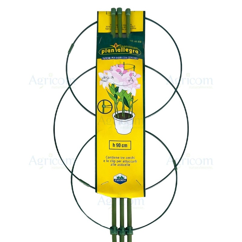 ART. 018 TUTORE PER FIORI CON CERCHIO H x 90 CM