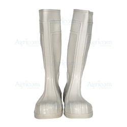 STIVALE BIANCO CON PUNTALE E SUOLA - MIS. 45