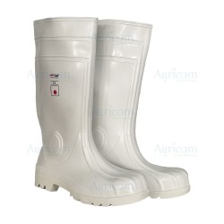 STIVALE BIANCO CON PUNTALE E SUOLA - MIS. 45