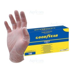 ART. G121/11 GUANTO VINILE GOODYEAR 100 PEZZI - TAGLIA S