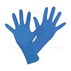 GUANTI IN LATTICE PESANTE BLU, CONFEZIONE 50 PZ - TAGLIA G