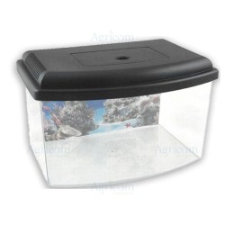 ART. 10636 AQUARIUM 2 CON COPERCHIO cm. 28 x 20 x 17 h