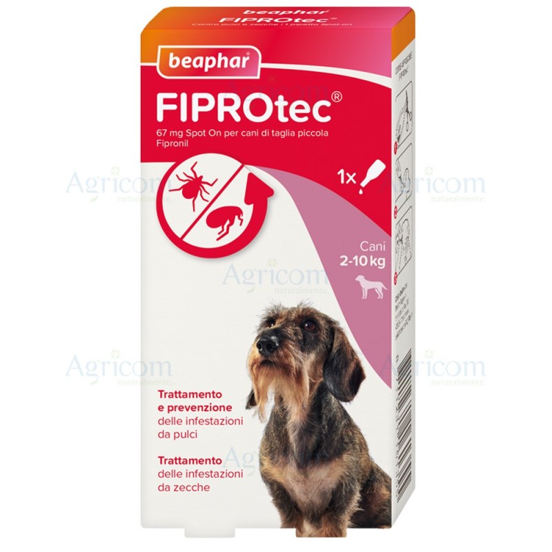 BEAPHAR FIPROTEC CANE PICCOLO S (2-10 KG) 1 PIP