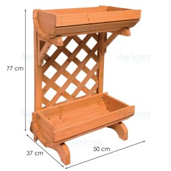 POCD 050 PORTAVASO CULLA DOPPIA CON PANNELLO 50 x 37 x 77 CM
