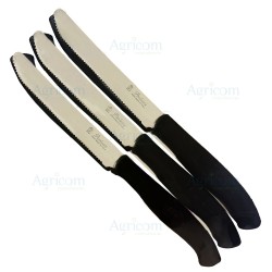 ART. 4803N CONF.6 COLTELLI DA TAVOLA MAN. NERO,LAMA INOX - 11 CM