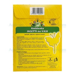 ZAPI AMBIENTA INSETTI DEI VASI - TRAPPOLA 4 FARFALLE ADESIVE