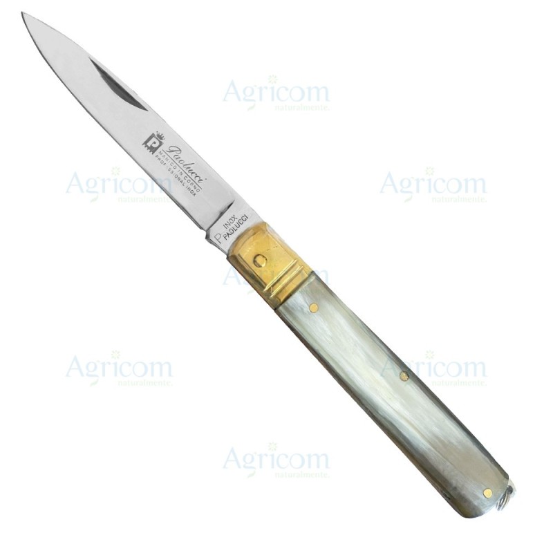 ART. 384 COLTELLO IL SICILIANO,M.CO VERO CORNO,LAMA INOX - 19 CM