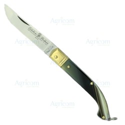 ART. 966 COLTELLO ZUAVO, M.CO IN F.TO CORNO, LAMA INOX - 17 CM