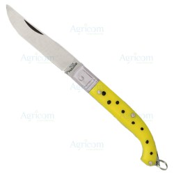 ART. 86 COLT.ZUAVO, MAN. GIALLO,TEST.OTTONE,LAMA INOX - 15 CM