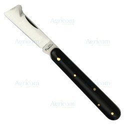 ART. 190 COLTELLO INNESTO PROFESS.,MAN. NERO, LAMA INOX - 19 CM