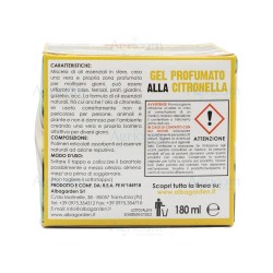 ALBAGARDEN DISABITUANTE ZANZARE SFERA GEL CITRONELLA 180 ML