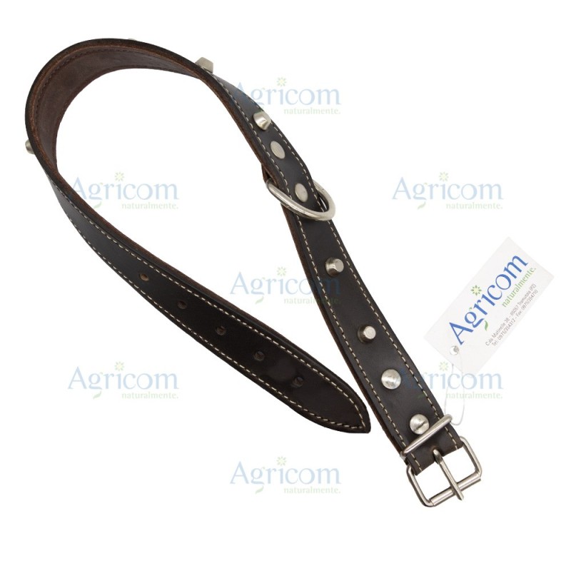 ART. 134-30 COLLARE BORCHIATO DOPPIO CUOIO x 30 MM