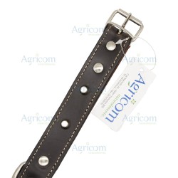 ART. 134-30 COLLARE BORCHIATO DOPPIO CUOIO x 30 MM