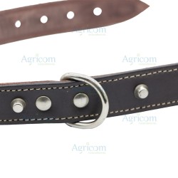 ART. 134-30 COLLARE BORCHIATO DOPPIO CUOIO x 30 MM