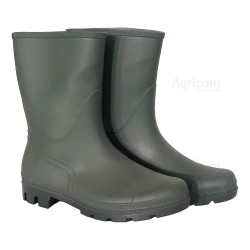STIVALE PVC BASSO VERDE CON SUOLA NERA