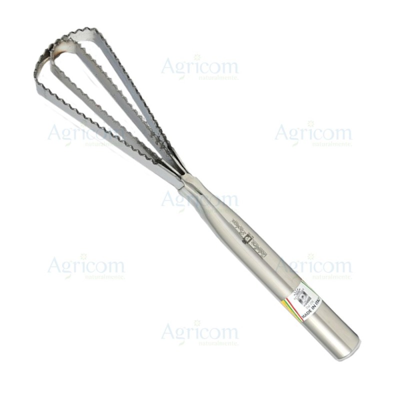 ART. 944 SQUAMA PESCE, INOX, MANICO TONDO - 26 CM