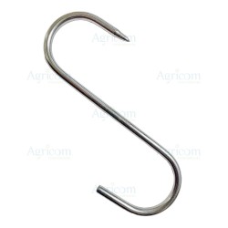 ART. 351/10 GANCIO INOX A ESSE, IN BLISTER DA 10 PEZZI - 4 x 100