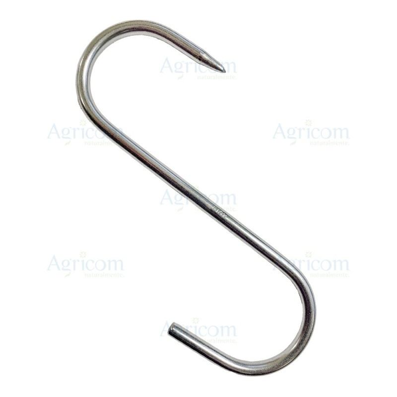 ART. 351/10 GANCIO INOX A ESSE, IN BLISTER DA 10 PEZZI - 4 x 100