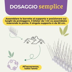 REP421 ALBA DISABITUANTE PICCIONI DISSUASORI METALLICI 1 Blister