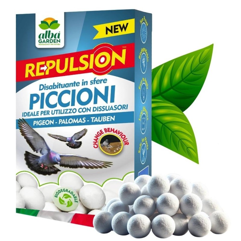 ALBAGARDEN DISABITUANTE PICCIONI SFERE DI CELLULOSA 100 g