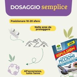 ALBAGARDEN DISABITUANTE PICCIONI SFERE DI CELLULOSA 100 g