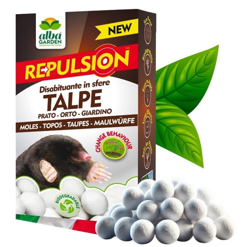 ALBAGARDEN DISABITUANTE TALPE SFERE DI CELLULOSA 100 g