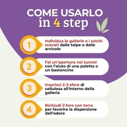 ALBAGARDEN DISABITUANTE TALPE SFERE DI CELLULOSA 100 g