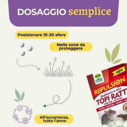 ALBAGARDEN DISABITUANTE TOPI E RATTI SFERE DI CELLULOSA 100 g