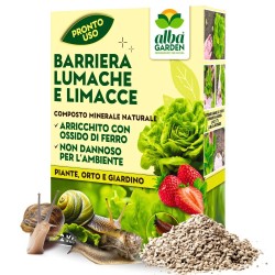 ALBAGARDEN BARRIERA LUMACHE NATURALE CON OSSIDO DI FERRO 2 Kg