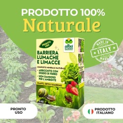 ALBAGARDEN BARRIERA LUMACHE NATURALE CON OSSIDO DI FERRO 2 Kg
