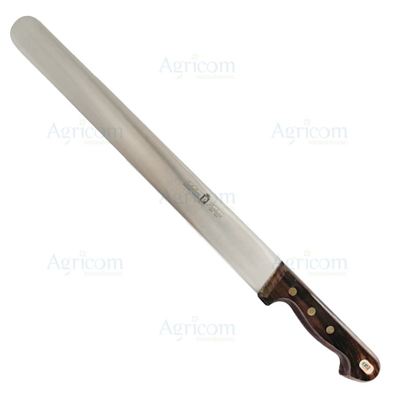 ART. 603/E COLTELLO PROSCIUTTO LARGO MANICO LEGNO - 30 CM
