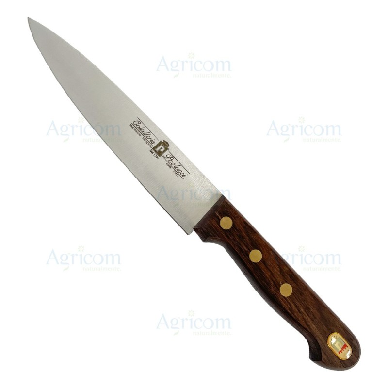 ART. 602 COLT. CUCINA,MANICO LEGNO PALISSANDRO,LAMA INOX - 16 CM