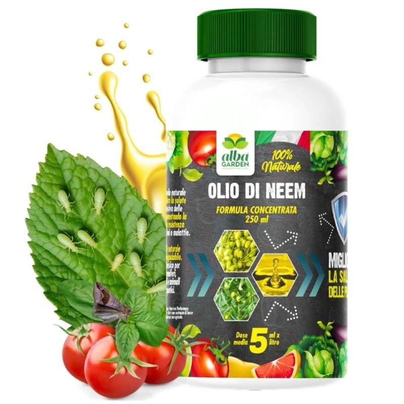 ALBAGARDEN OLIO DI NEEM CONCENTRATO 250 ml