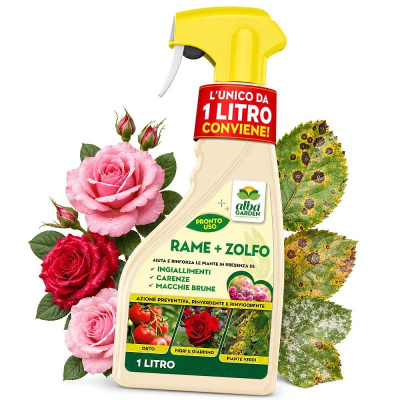 ALBAGARDEN RAME + ZOLFO SPRAY 1 Lt RTU