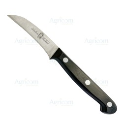 ART. 3100 COLTELLO VERDURA CURVO, FORGIATO INOX, MANICO IN POM