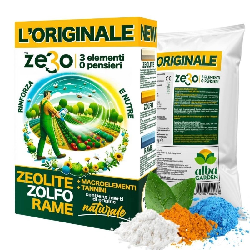 ALBAGARDEN ZeRo - ZEOLITE + ZOLFO + RAME 1 Kg