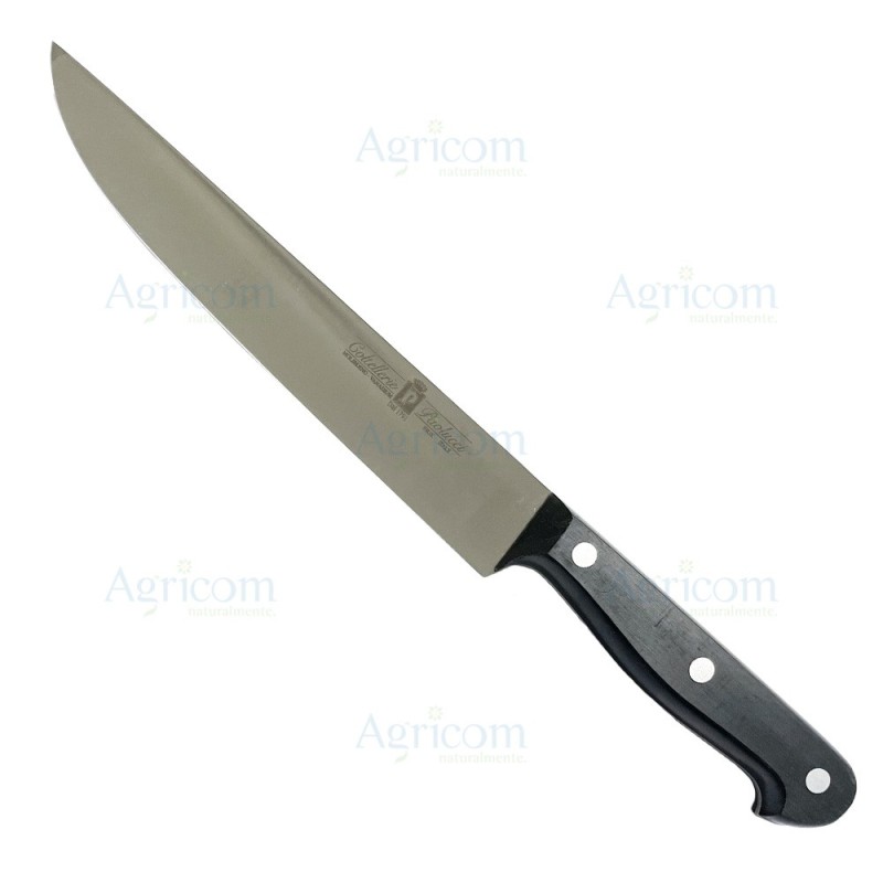 ART. 3109 COLT. ARROSTO LAMA STRETTA FORG. INOX,MAN. IN POM