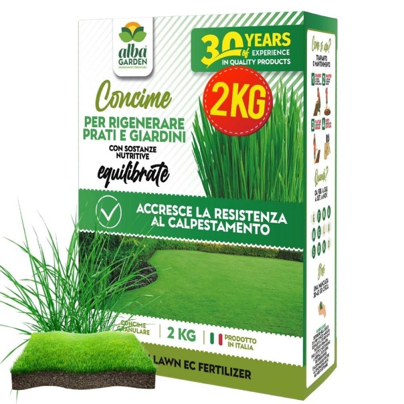 ALBAGARDEN CONCIME GRANULARE PER PRATO 2 Kg