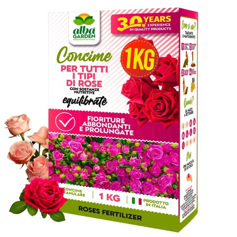 ALBAGARDEN CONCIME GRANULARE PER ROSE 1 Kg