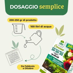ALBAGARDEN CONCIME IDROSOLUBILE NPK 20-20-20 + TE 1 Kg