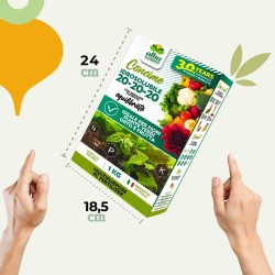 ALBAGARDEN CONCIME IDROSOLUBILE NPK 20-20-20 + TE 1 Kg