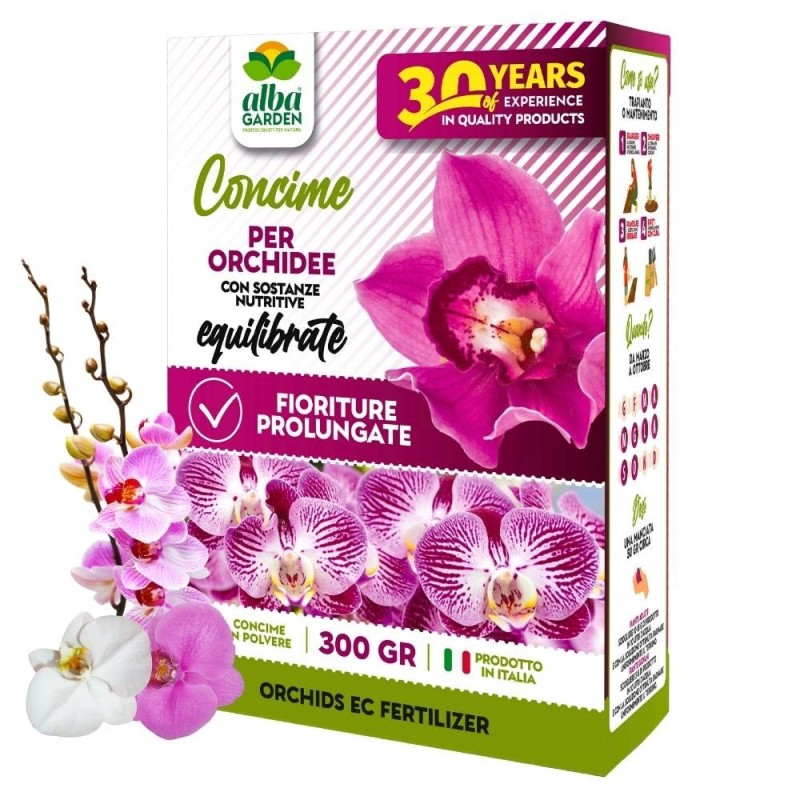 ALBAGARDEN CONCIME IN POLVERE PER ORCHIDEE 300 g