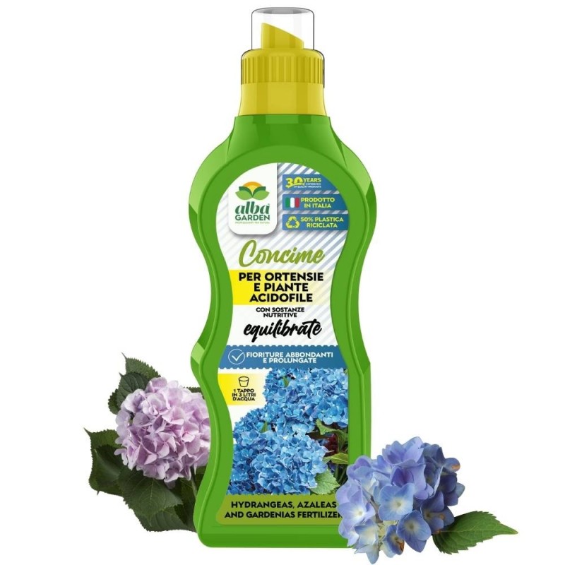 ALBAGARDEN CONCIME LIQUIDO ORTENSIE E PIANTE ACIDOFILE 1 Kg
