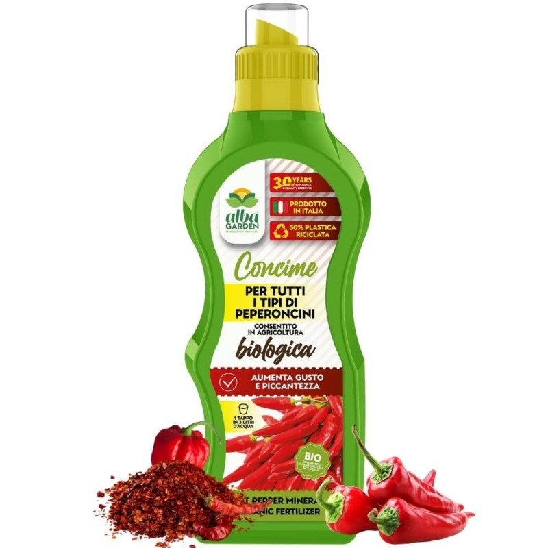 ALBAGARDEN CONCIME LIQUIDO PER PEPERONCINI 500 g