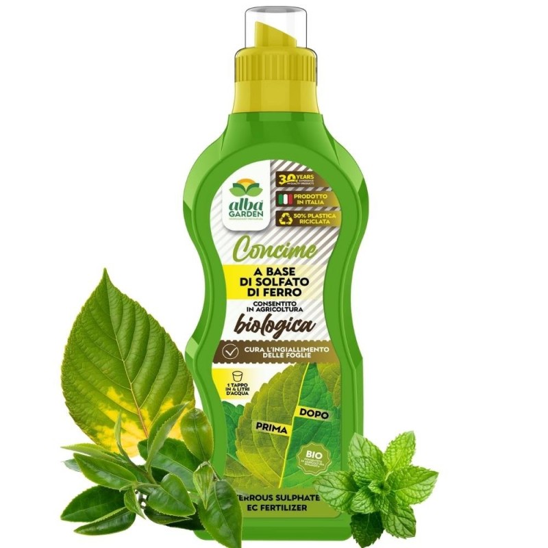 ALBAGARDEN CONCIME LIQUIDO SOLFATO DI FERRO 1 Kg