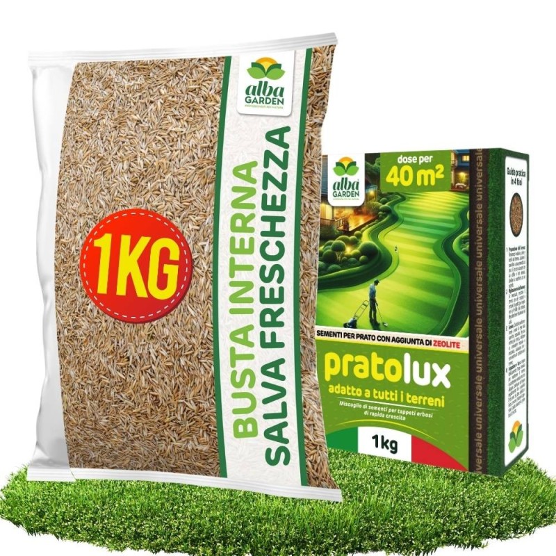 ALBAGARDEN SEME PRATO UNIVERSALE 1 Kg - PRATOLUX