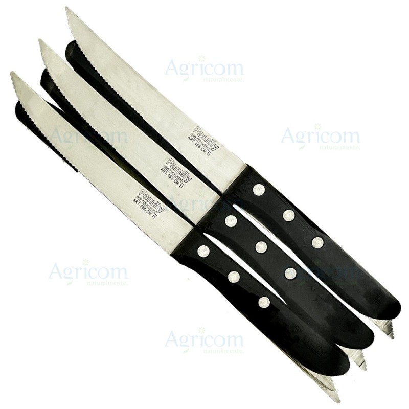ART. 468 CONFEZIONE 6 COLTELLI DA TAVOLA 11 CM