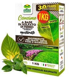 ALBAGARDEN CONCIME SOLFATO DI FERRO GRANULARE 1 Kg