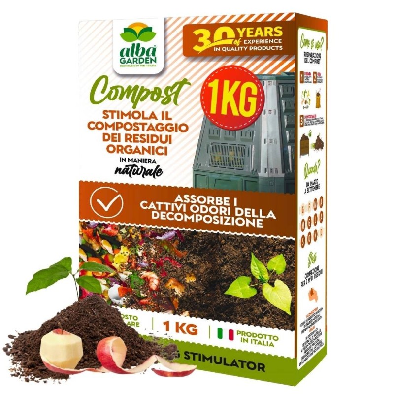 ALBAGARDEN STIMOLANTE PER IL COMPOSTAGGIO 1 KG