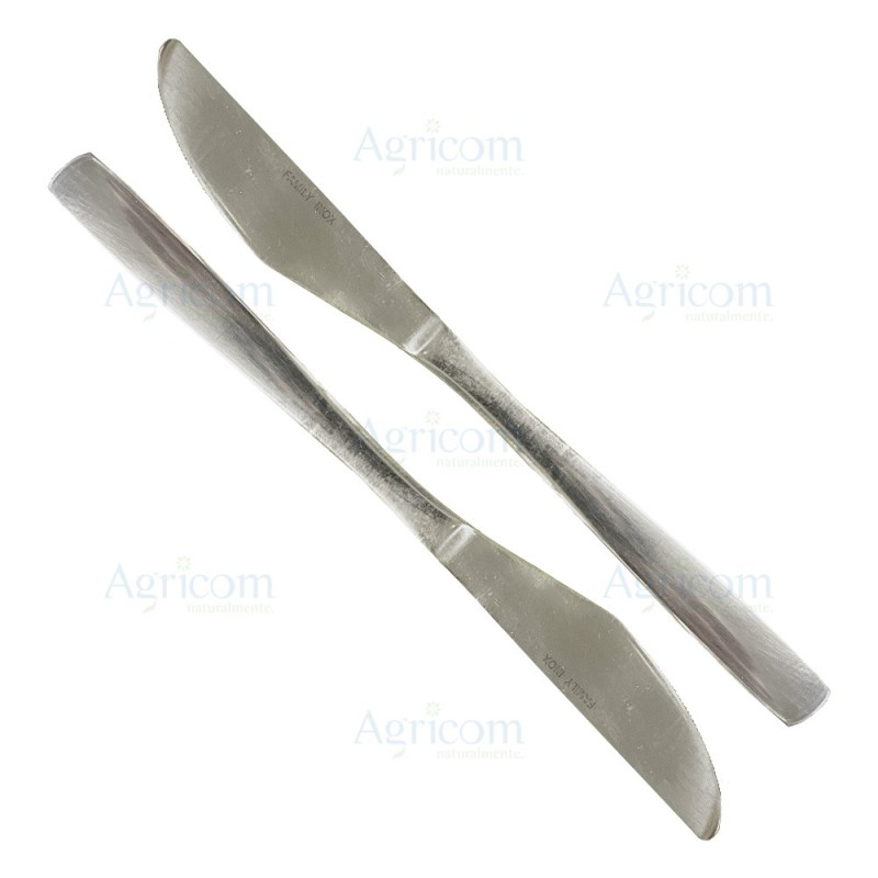 ART. 810 SET 2 COLTELLI DA TAVOLA IN ACCIAIO INOX